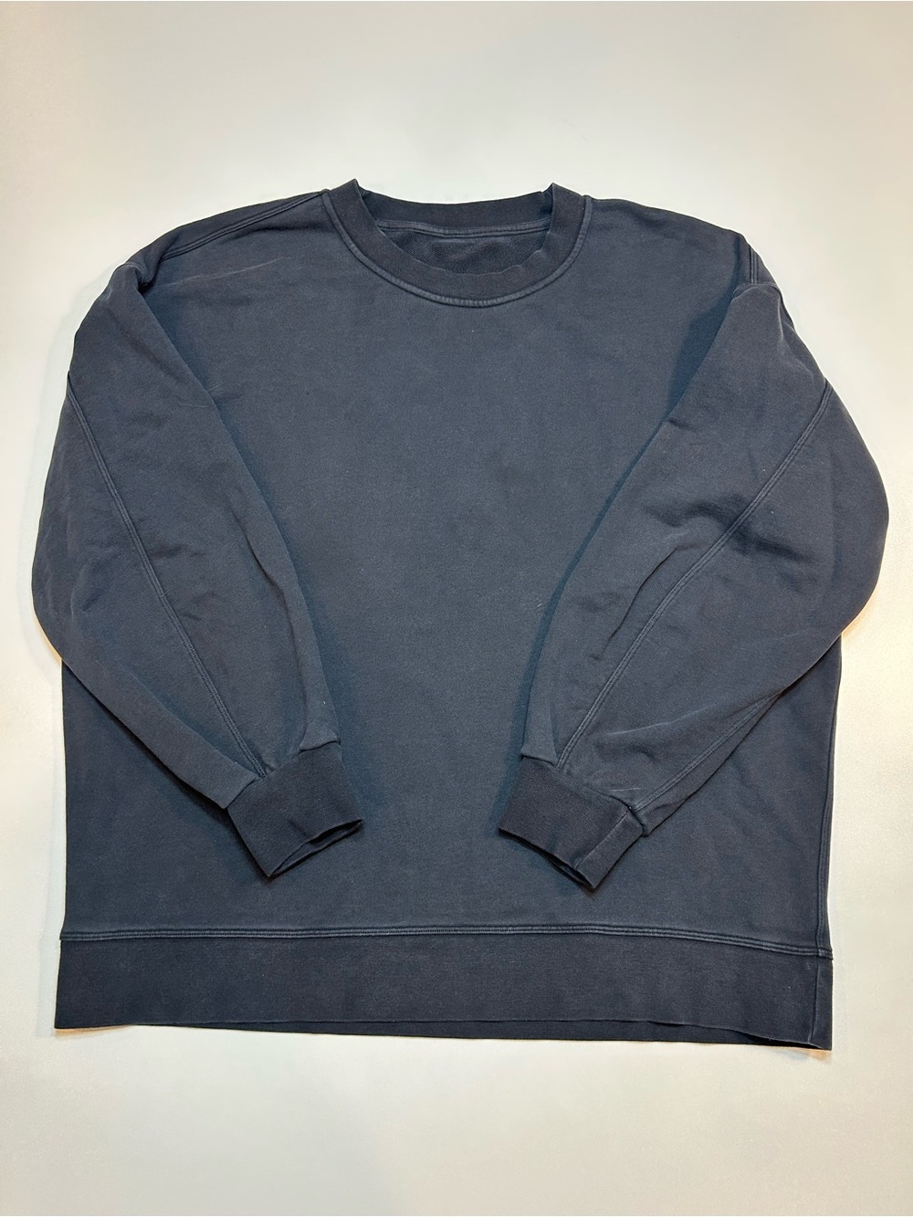 Lululemon Perfectly Oversized Crew Sweatshirt Wordmark Graphic Black